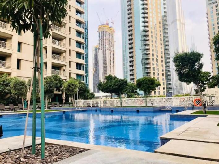 Nasma Luxury Stays - Fancy Apartment With Balcony Near Burj Khalifa 迪拜 外观 照片